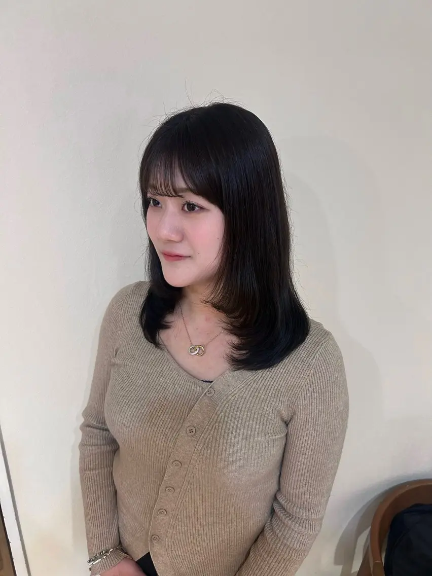 セミロング カラー レイヤーカット カット CreBiA 🌼こなつのヘアスタイル