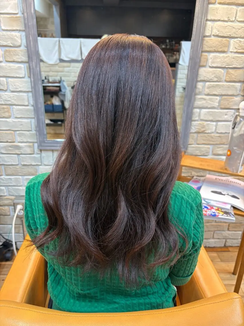 ロング ヘアカラー トリートメント 遠矢 怜奈のヘアスタイル