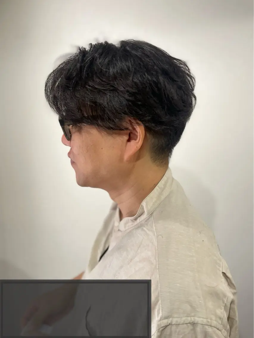 men'sカット➕パーマ➕眉カット✂︎の写真