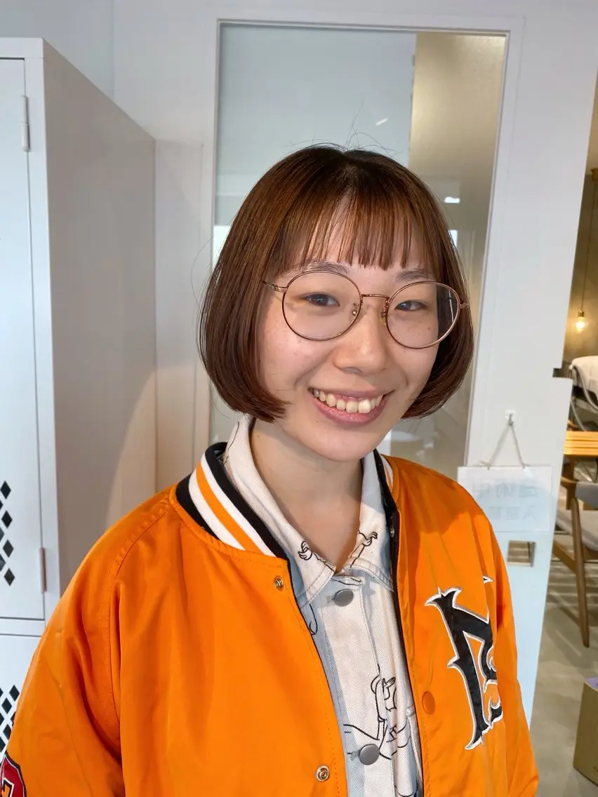 ショート ボブ カット ヘアカラー 安藤 結花のヘアスタイル