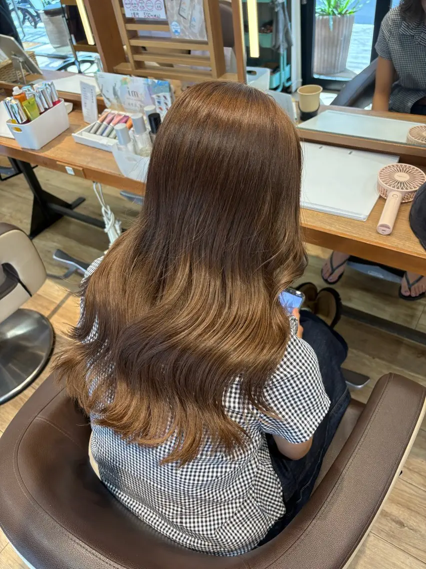 ロング カラー ヘアカラー トリートメント 透明感カラー 🧚‍♂️さえのヘアスタイル