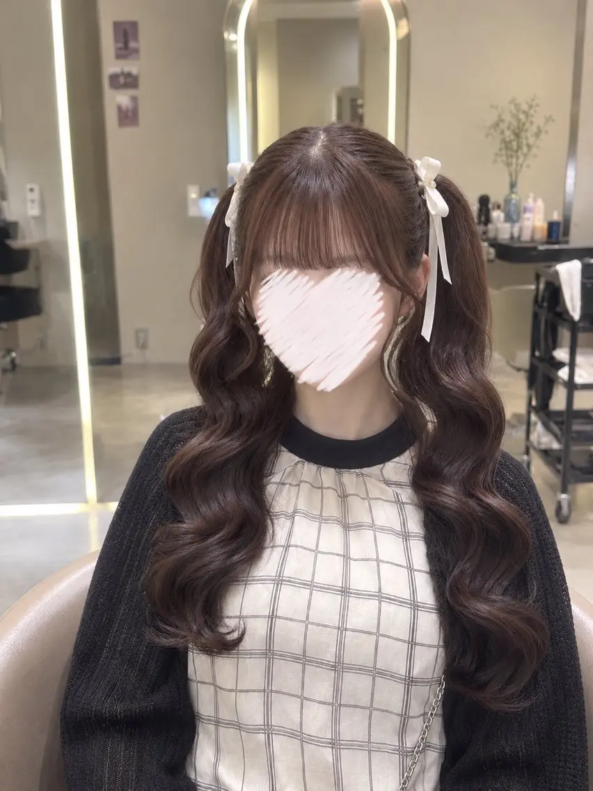 ヘアアレンジ ツインテール ヘアセット 可愛い製造機🎀 ヘアメイクMoriのヘアスタイル