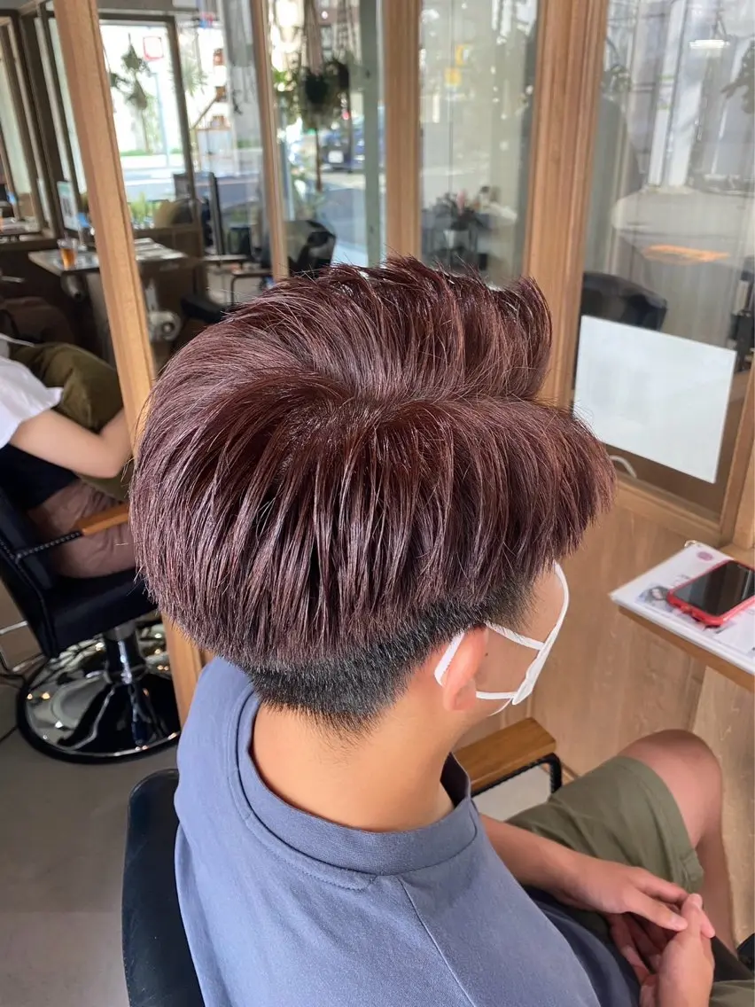 カラー メンズ カット ヘアカラー ヘアセット FERIAあべの店 瀧本岬のヘアスタイル