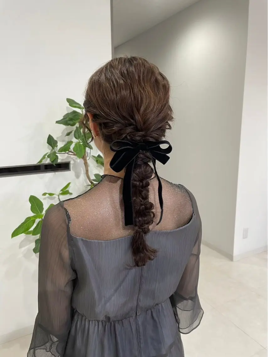 セミロング ヘアアレンジ amoretto miinaのヘアスタイル