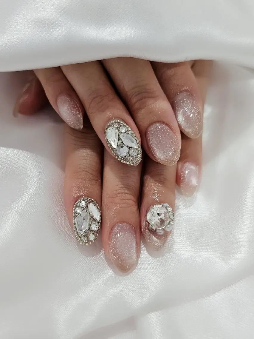 ネイル 韓国ネイル マグネットネイル ワンホンネイル Ra: Nail   라: 네일のネイルデザイン