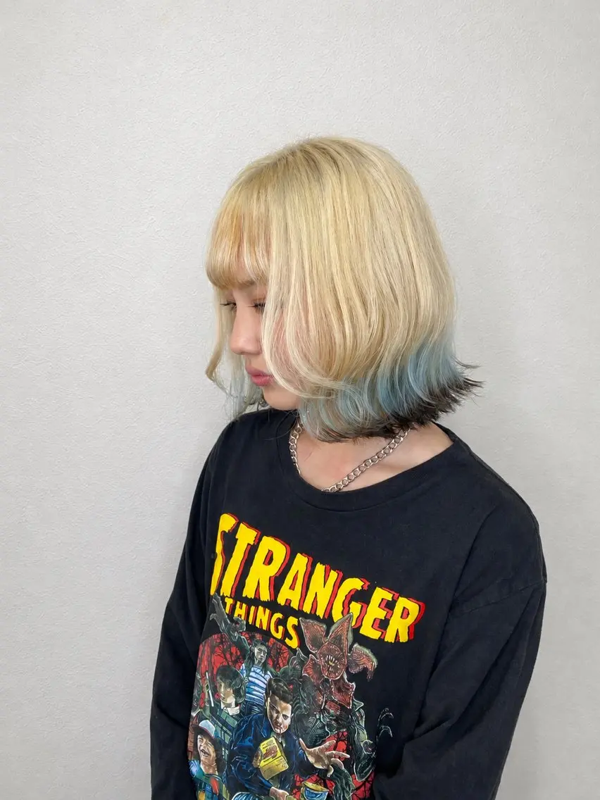 ショート カラー ヘアカラー トリートメント Toshiki大宮 🌈ハイトーン🌈のヘアスタイル