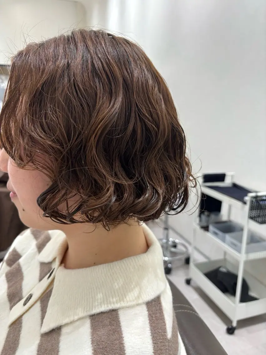 パーマ 《ショートモデル》 服部未夢のヘアスタイル