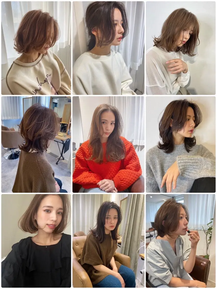セミロング カラー i'll アシスタントのヘアスタイル
