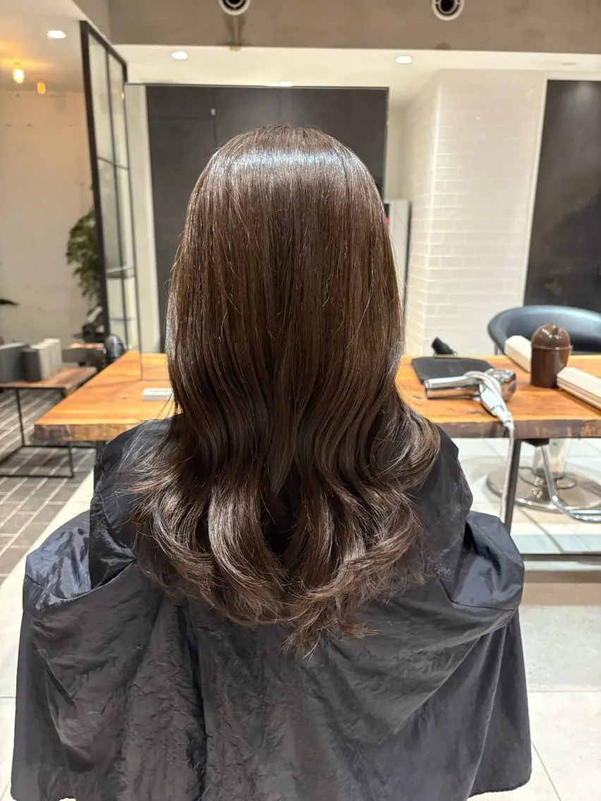 ロング 髪質改善✨透明感 カラー/大木南美のヘアスタイル