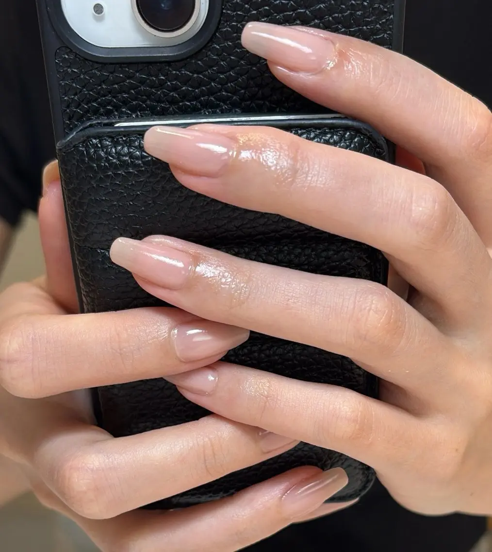 ネイル オフィスネイル ピンク シンプルネイル ハンドネイル Kai nail Mayukoのネイルデザイン