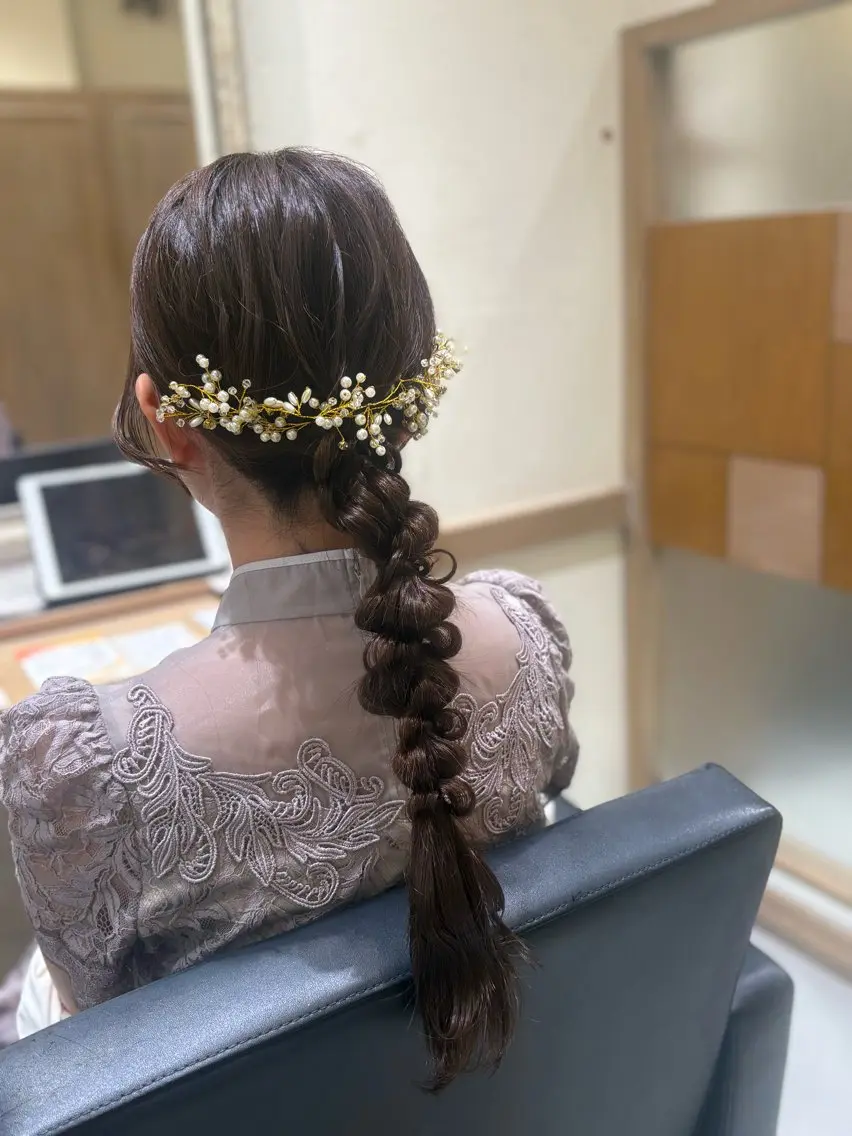 ヘアアレンジ カット トリートメント 🎀ゆづき❤️‍🔥 透明感カラー🧡のヘアスタイル