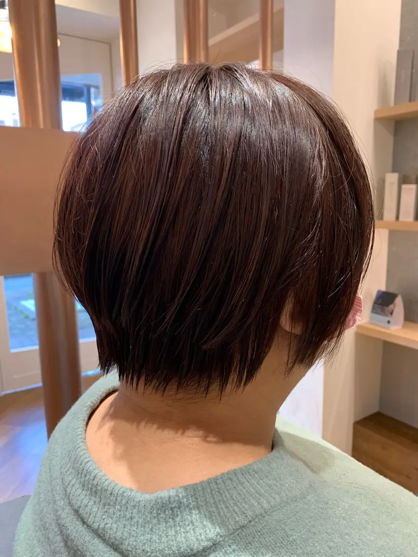 ショート カラー ショートヘア 小顔カット カット ヘアカラー 村田 淳のヘアスタイル