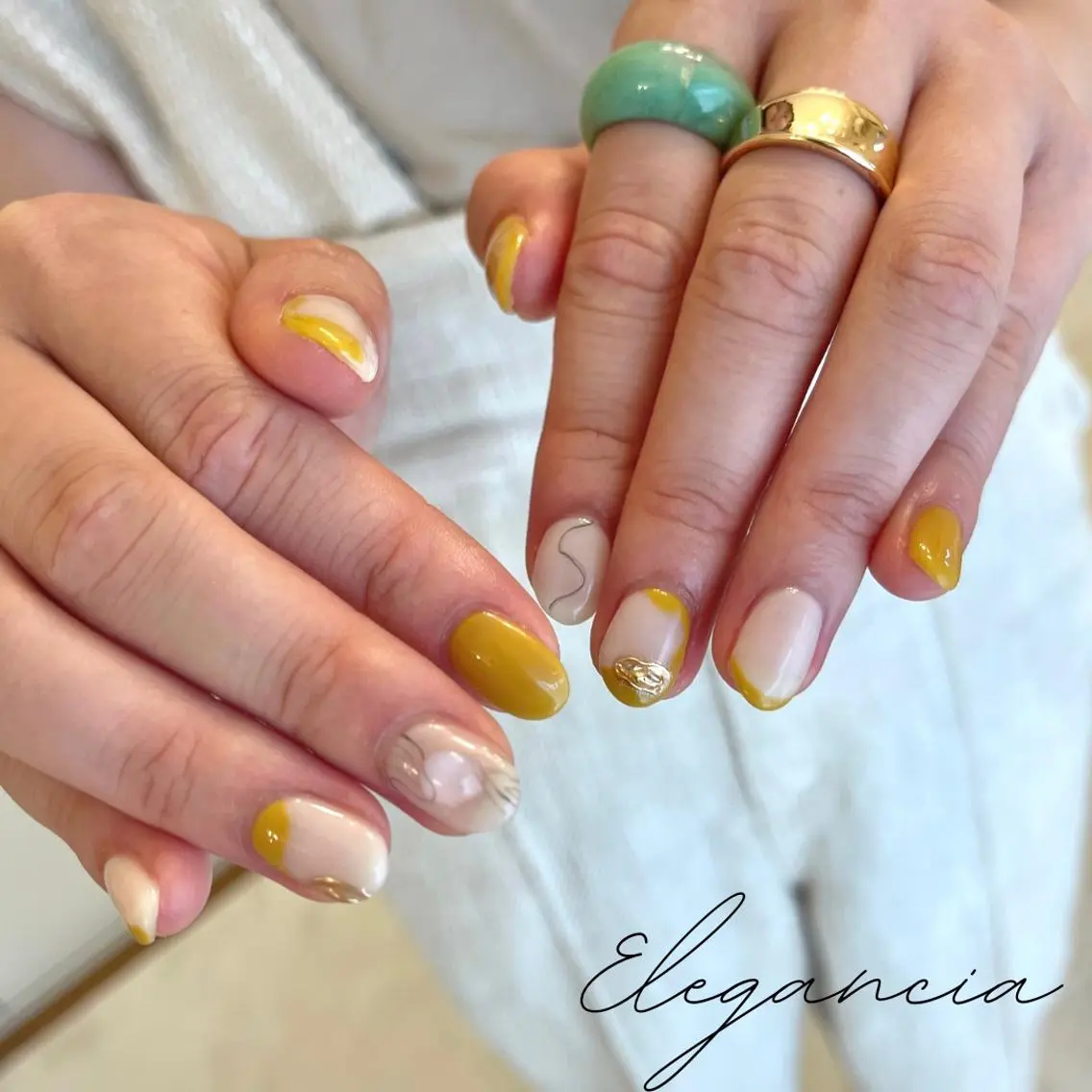 カラー ネイル ハンドネイル Elegancia. Hiromiのネイルデザイン