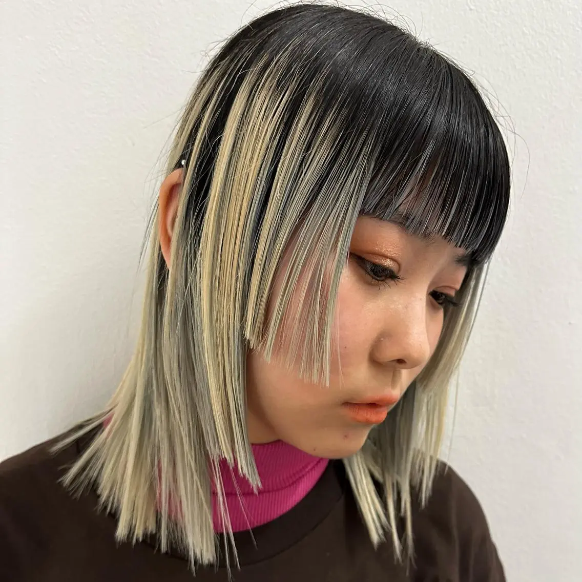 ミディアム レイヤー/艶カラー /パーマ💚千琴のヘアスタイル