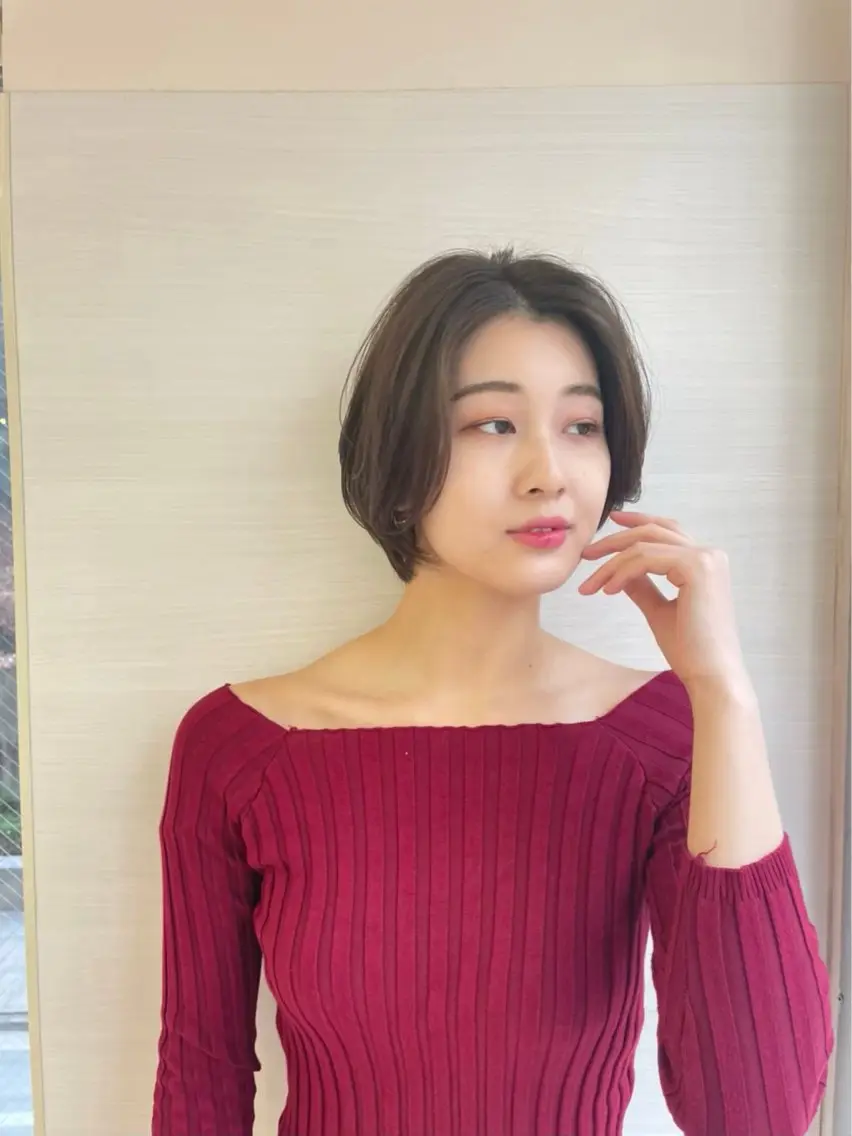 ショート カラー ヘアカラー 沢井涼人 ✂︎ 艶髪のヘアスタイル
