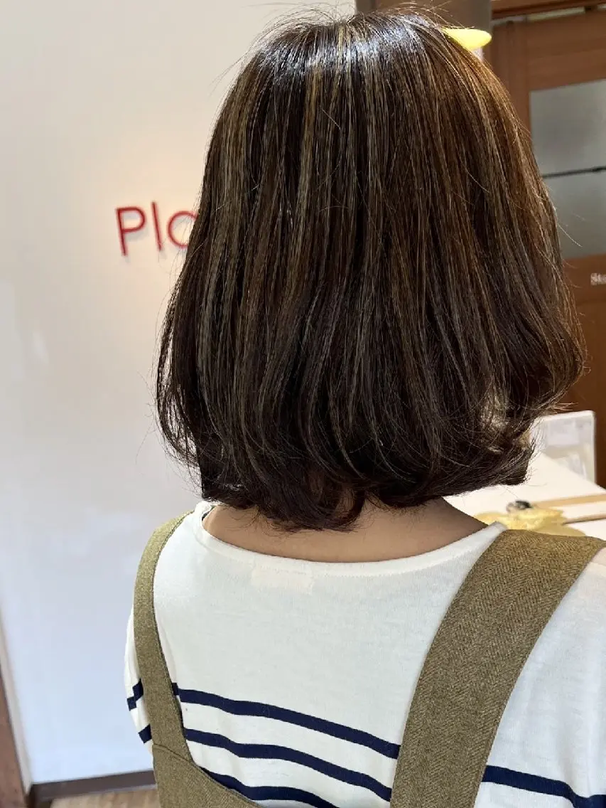 ミディアム ミディアムパーマ 髪質改善✨酸性ストレ ート特化店Youjiのヘアスタイル