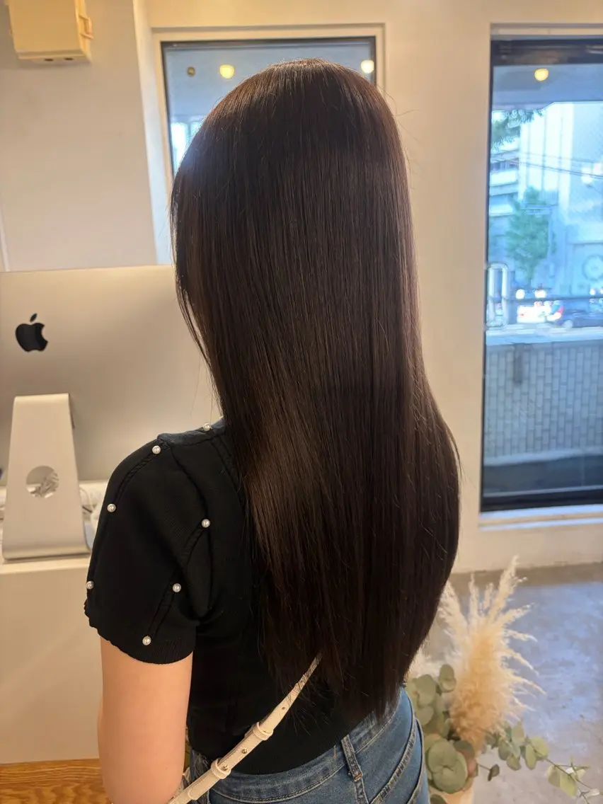 ロング カラー カット ヘアカラー トリートメント 髪質改善/ 艶髪人気/Renaのヘアスタイル