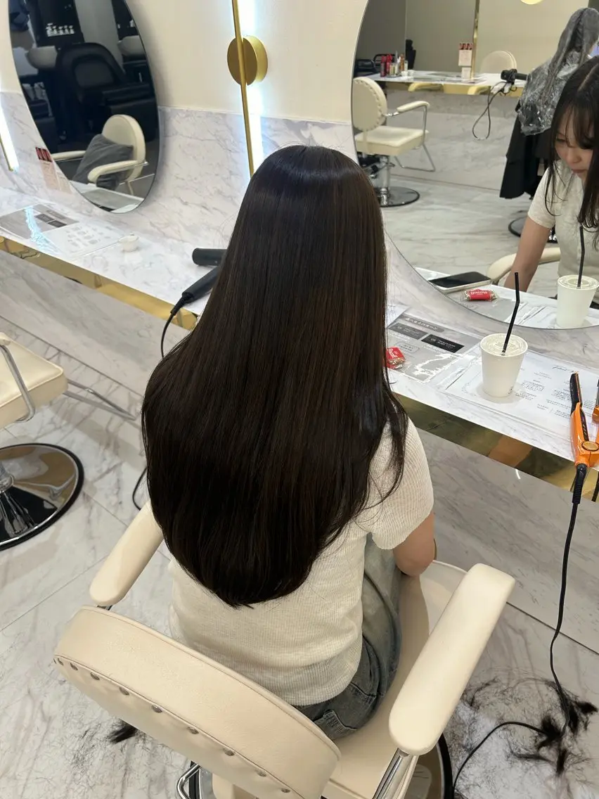 ロング カット ヘアカラー 縮毛矯正 toa👒/レイヤー /ナチュラルのヘアスタイル