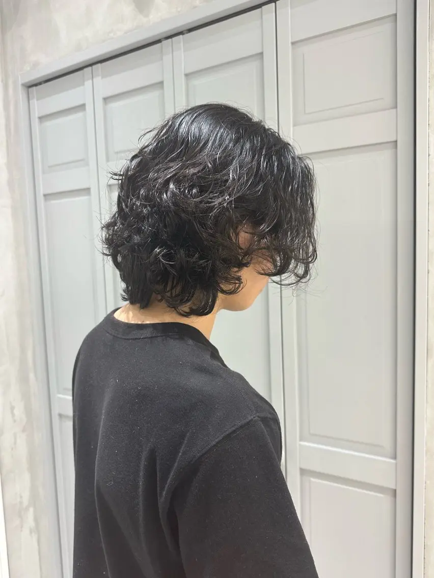 メンズ メンズ韓国風 マッシュ メンズパーマ 波巻きパーマ ⭐️IAbyzina 渋谷　相原⭐️のヘアスタイル