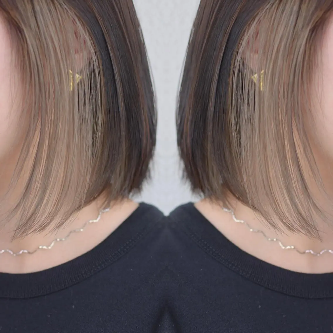 ショート カラー ヘアアレンジ インナーカラー カット ヘアカラー トリートメント 竹内啓太 ボブのヘアスタイル