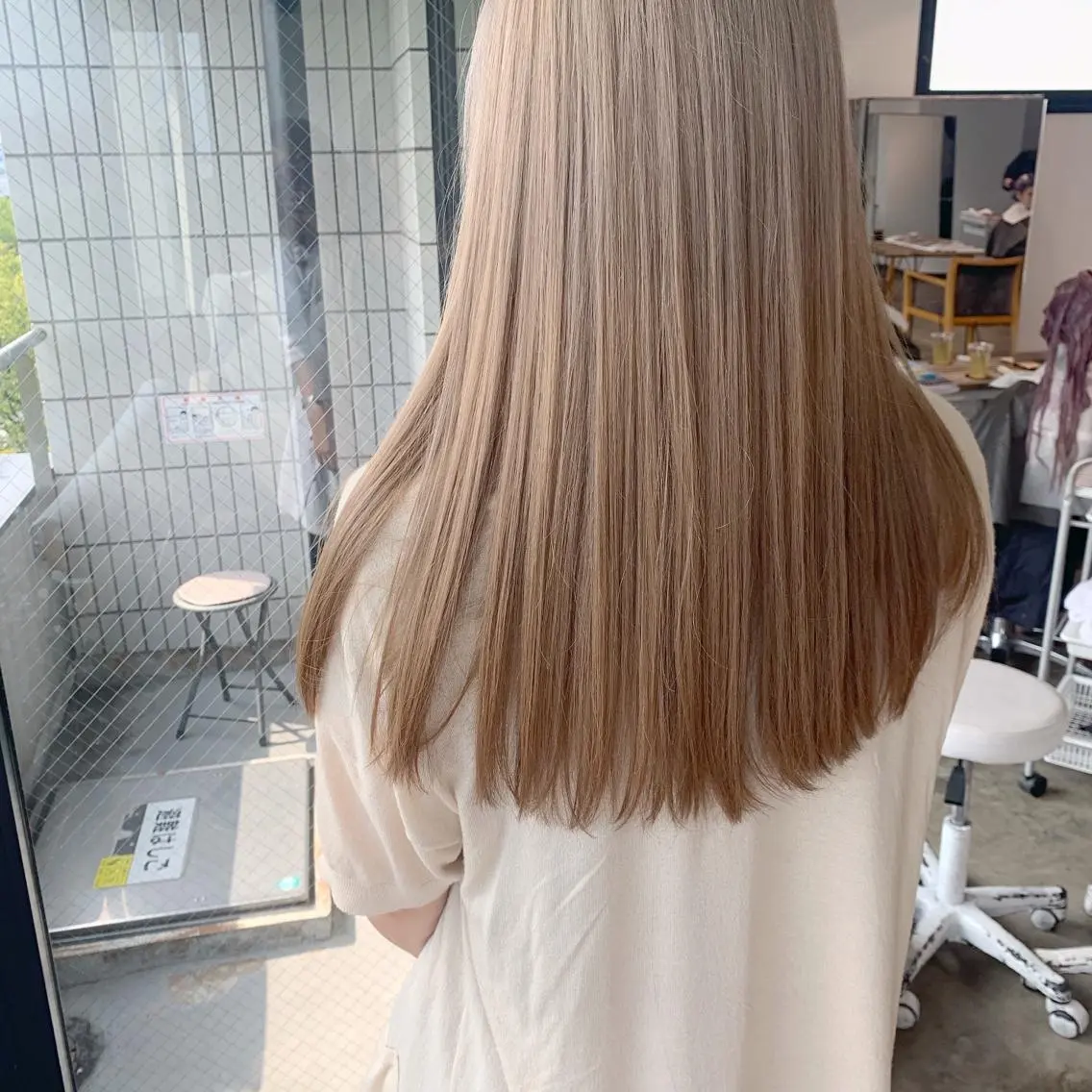 ロング ヘアカラー トリートメント etore 矢場町 南沙希のヘアスタイル