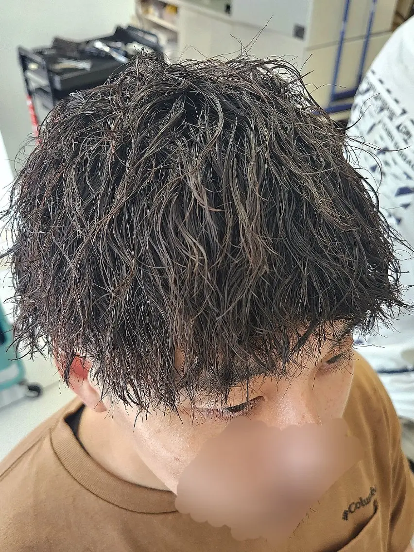 パーマ 🇰🇷ダウンパーマ 毛流れヘア🪽藤原のヘアスタイル