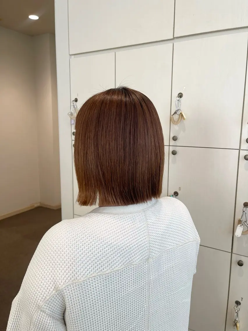 ショート 切りっぱなしボブ ボブ カット yuuka/ヘア セット/メンズ/横浜のヘアスタイル