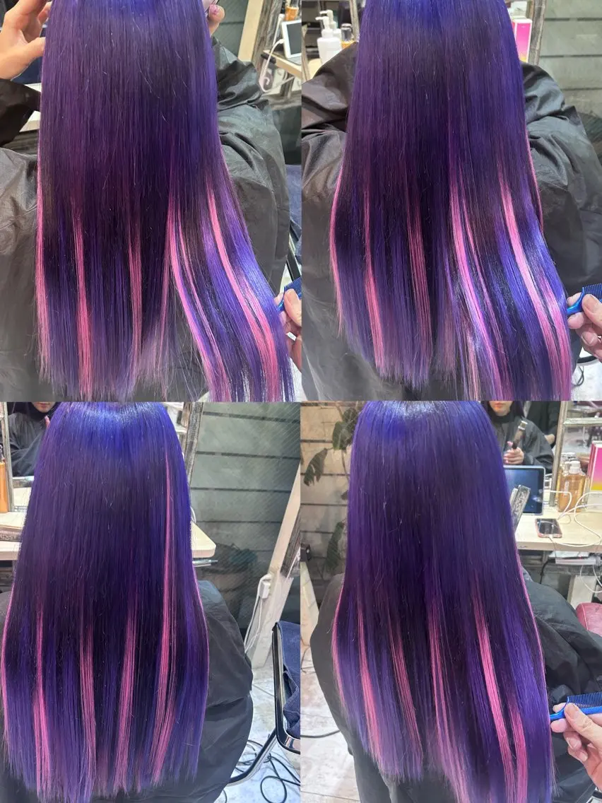 ロング カラー 佐伯 りょうのヘアスタイル
