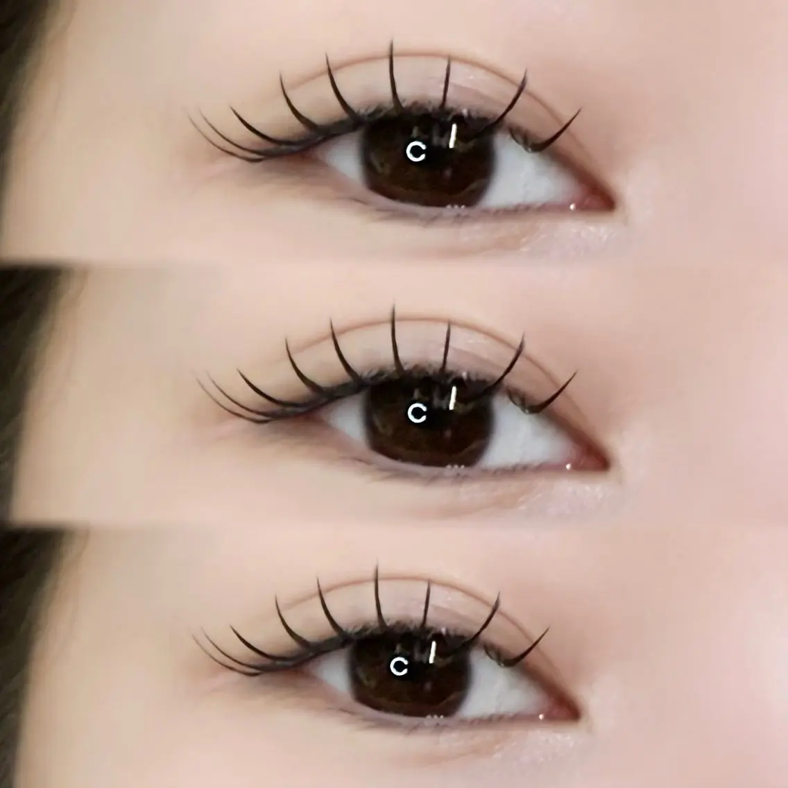 マツエク・マツパ 束感まつ毛 まつげパーマ 一重×まつ毛パーマ マツエク ♡fein. beauty♡のマツエク・マツパデザイン