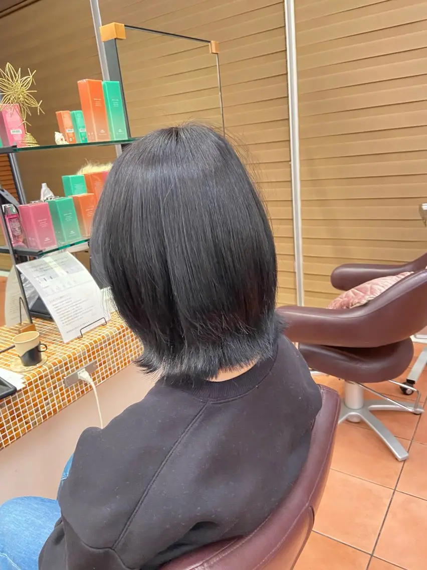 ミディアム カラー 艶髪🪄透明感カラー 井戸大喜のヘアスタイル