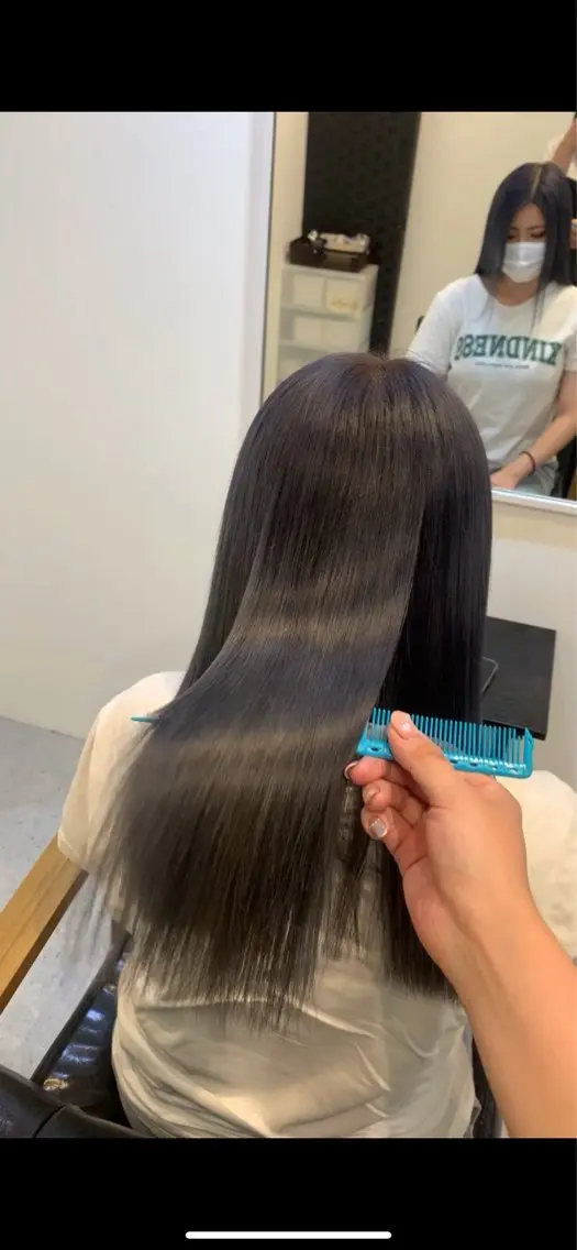 カラー Agu peachのヘアスタイル