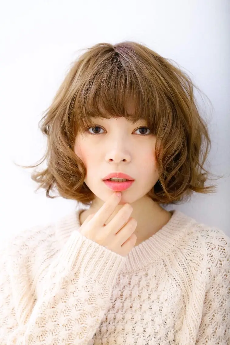 ミディアム パーマ 🎖️ボブ特化🎖️ 岡崎武のヘアスタイル