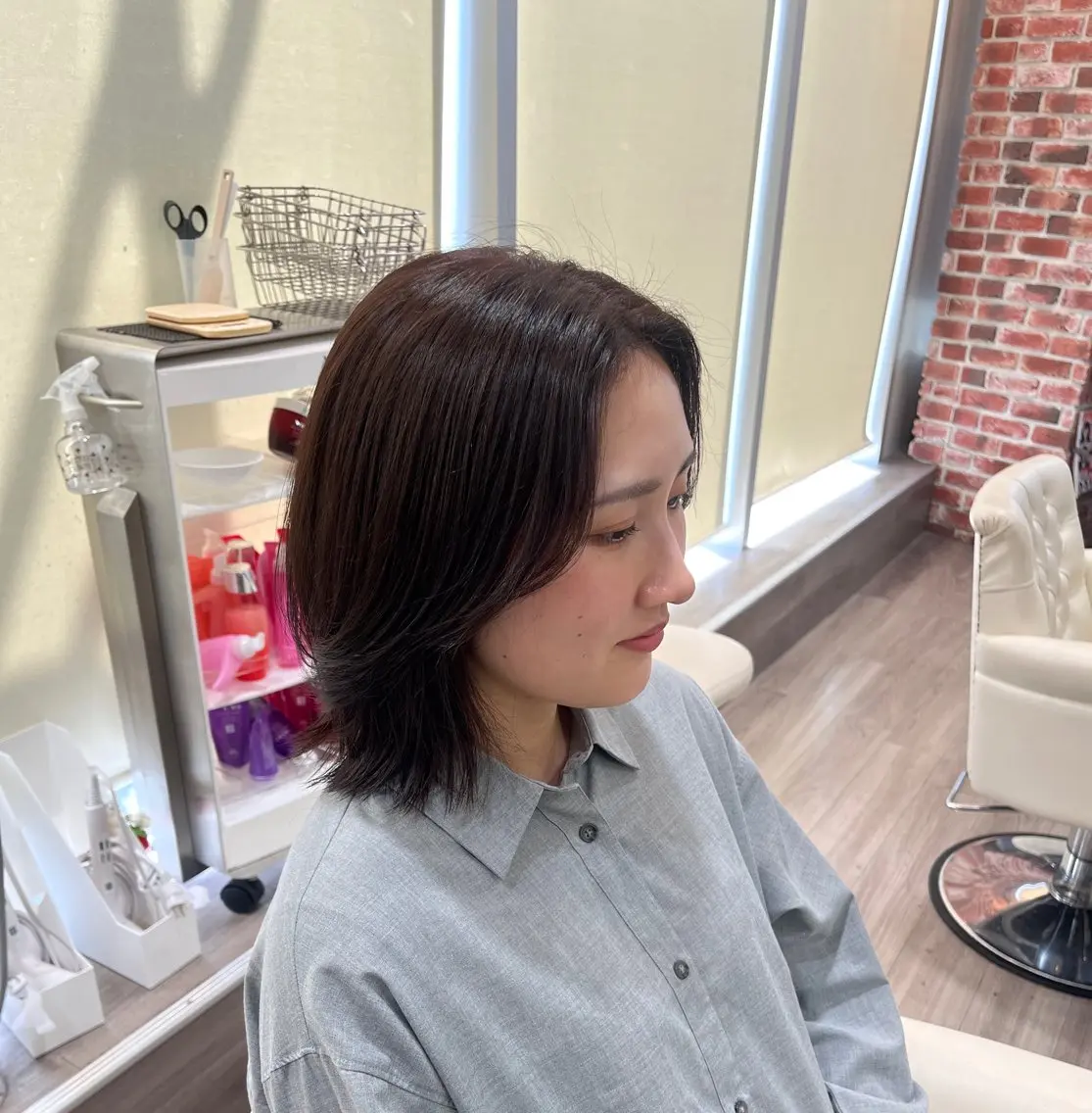 ミディアム カラー カット ヘアカラー トリートメント WiLL梅田店 荒堀 結香のヘアスタイル
