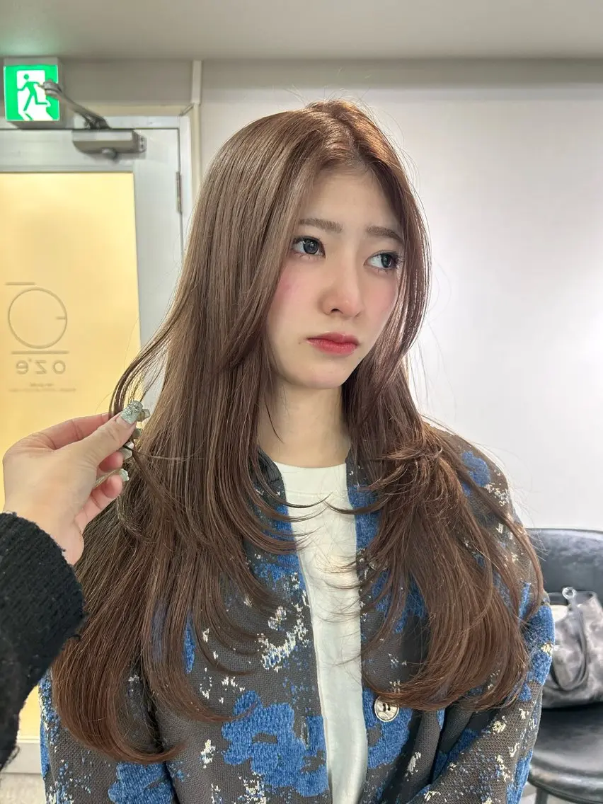 ロング 【ピンク/ラベンダー 】mao🐩💜のヘアスタイル