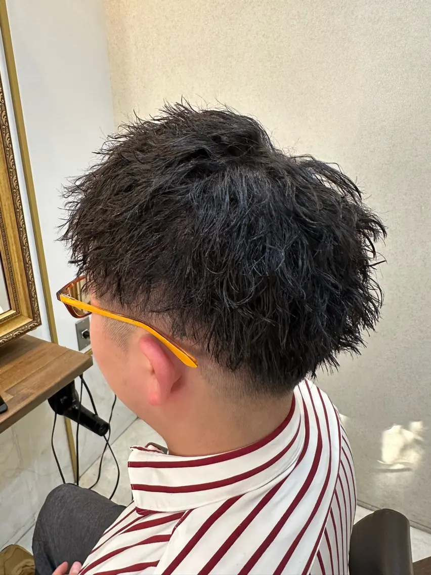 ショート パーマ 大日方 祐介のヘアスタイル