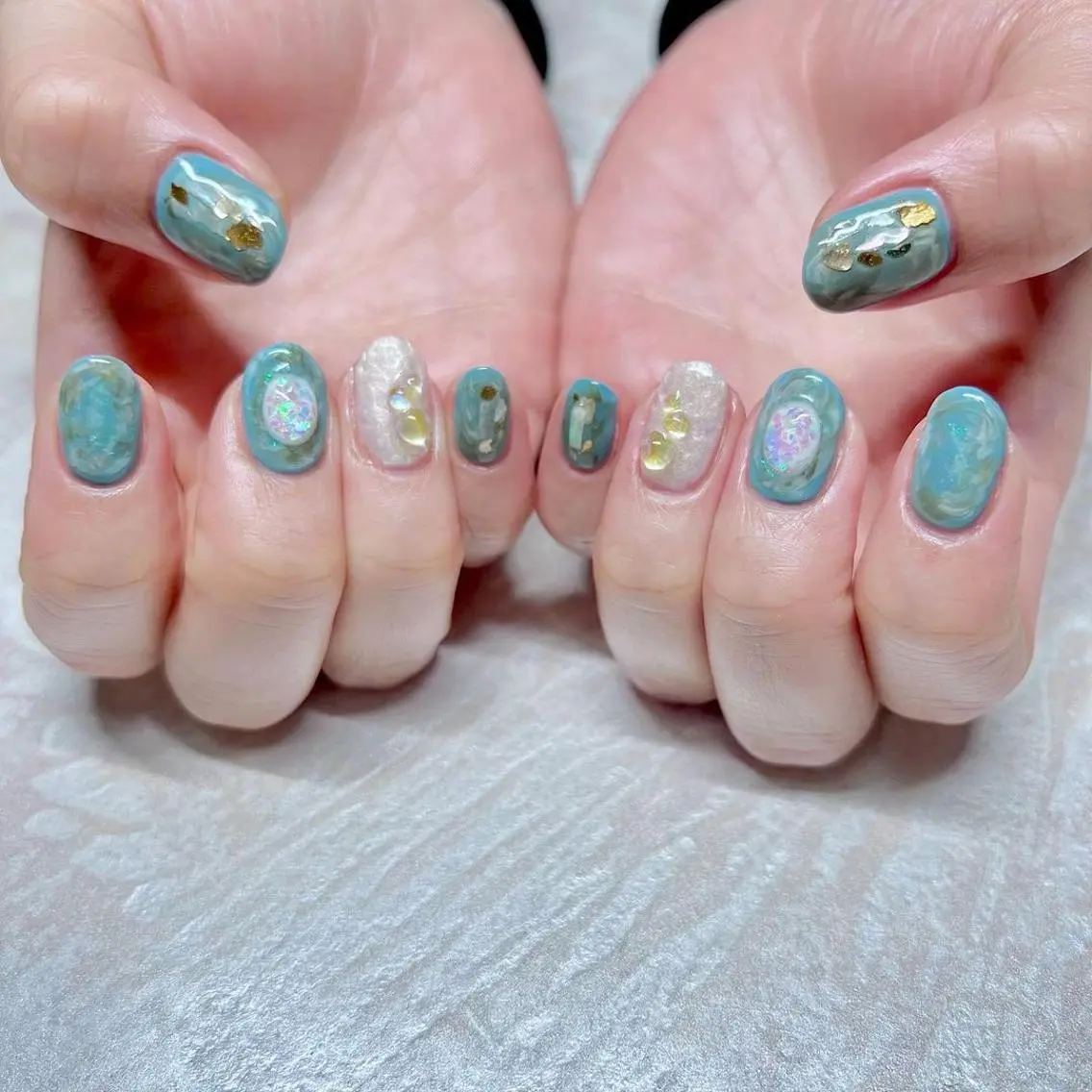ネイル ニュアンスネイル ショートネイル gemickle nailのネイルデザイン