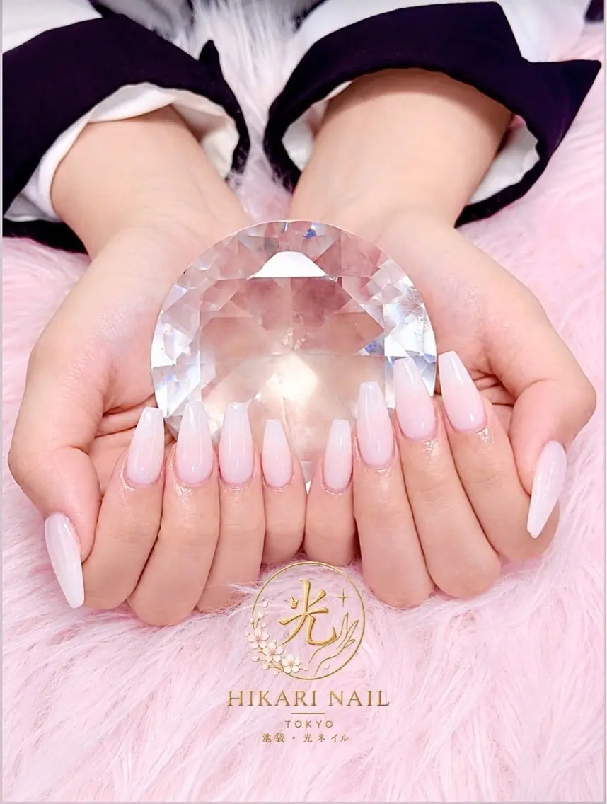 ネイル チークネイル 長さ出し フレンチネイル ガーリー ハロウィン フットネイル HikariNail Ikebukuroのネイルデザイン