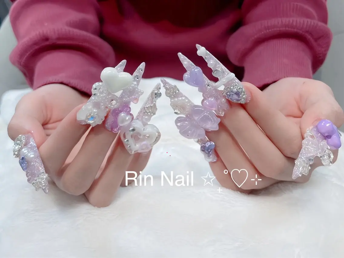 ネイル チークネイル フラッシュネイル フラワーネイル フットネイル ジェルネイル Rin Nail Shinokuboのネイルデザイン