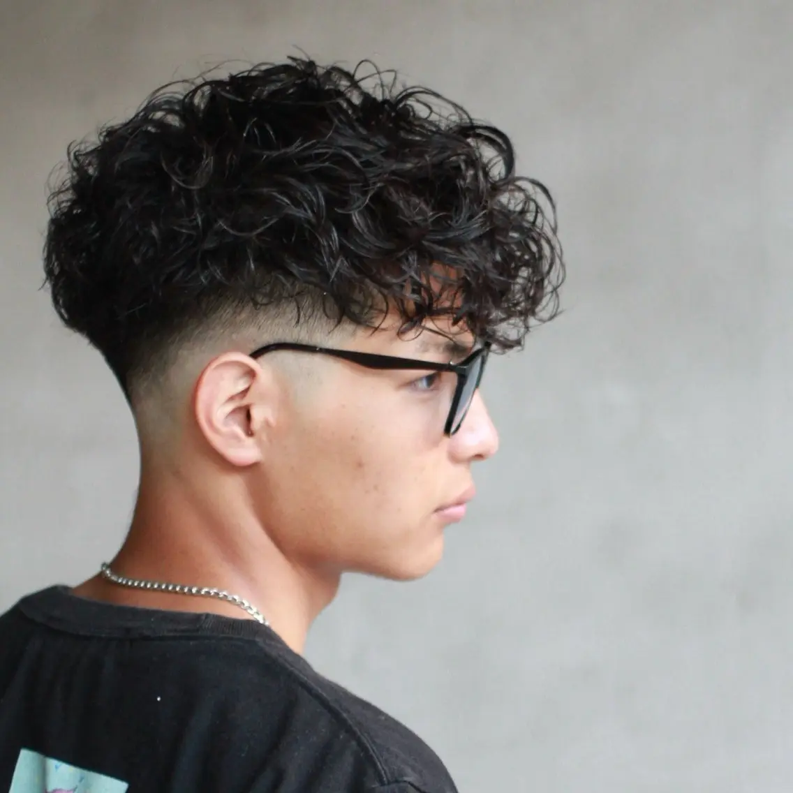 ミディアム パーマ メンズ スペインカール noway セナのヘアスタイル