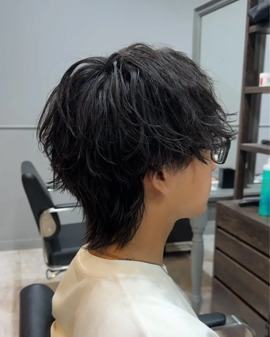 メンズ メンズウルフカット ウルフカット カット Miyabi.💋 ABEYLEVRAIのヘアスタイル