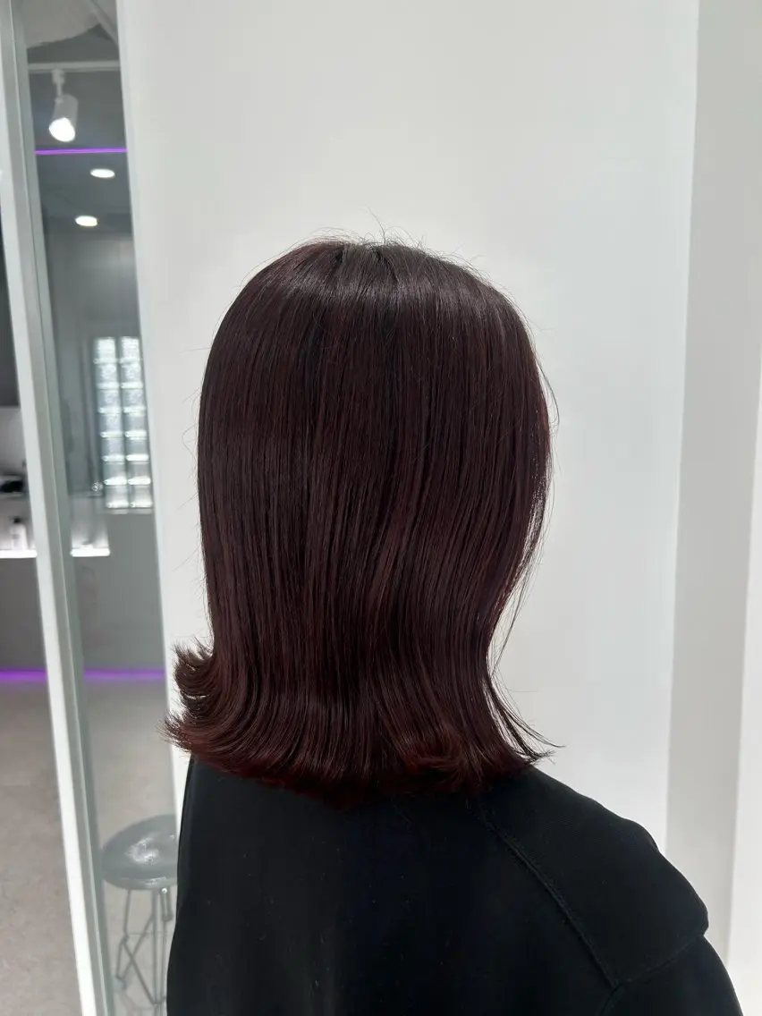 ミディアム カラー ヘアカラー 愛結 暖色カラー🎀🩰のヘアスタイル