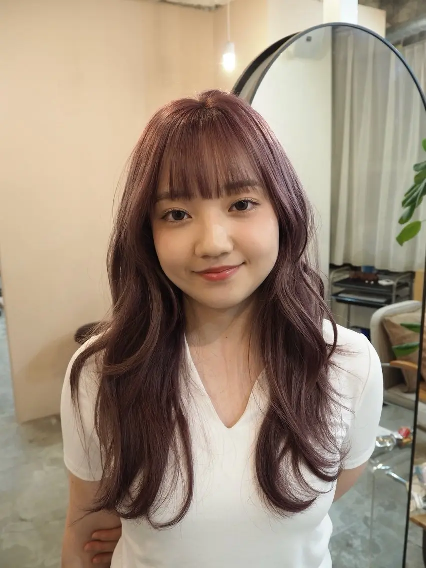 ロング 無料カットモデル募集 岡千尋のヘアスタイル