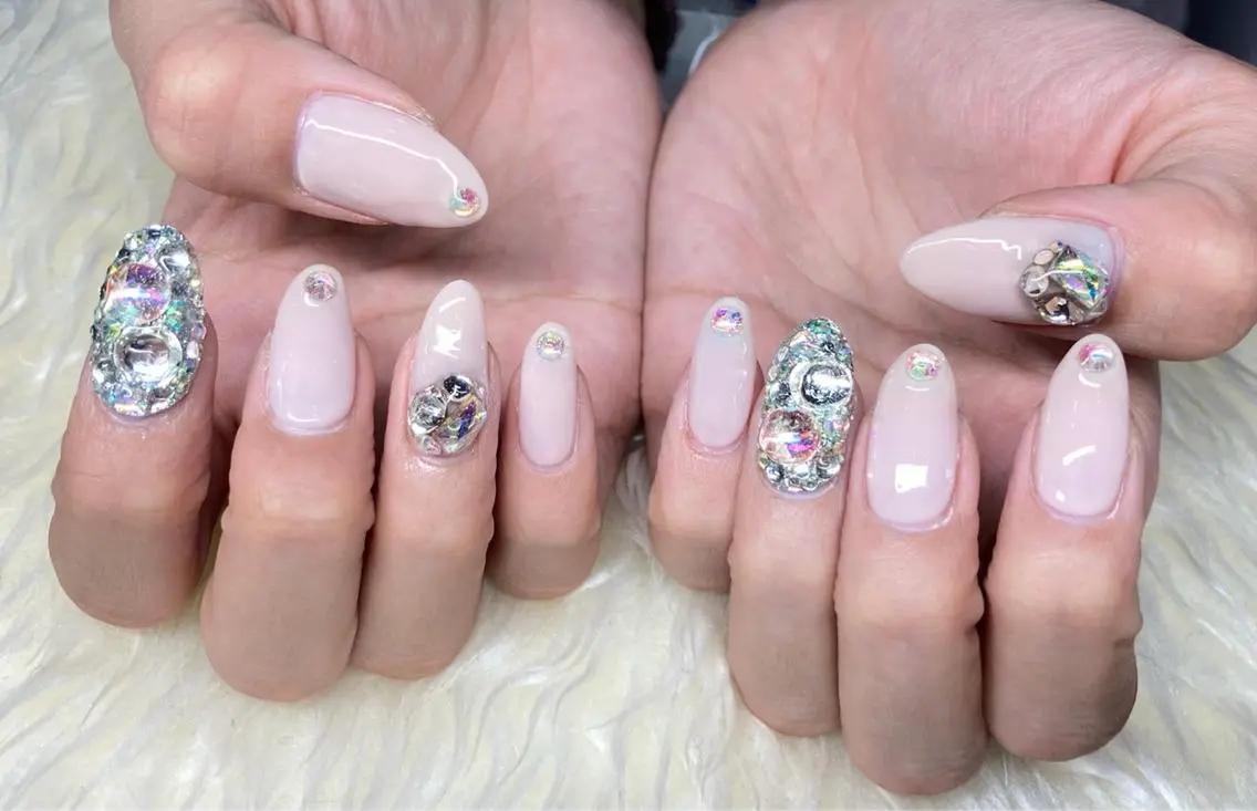 ネイル ジェルネイル パラジェル 冬ネイル Nail&eye Belire 新宿のネイルデザイン