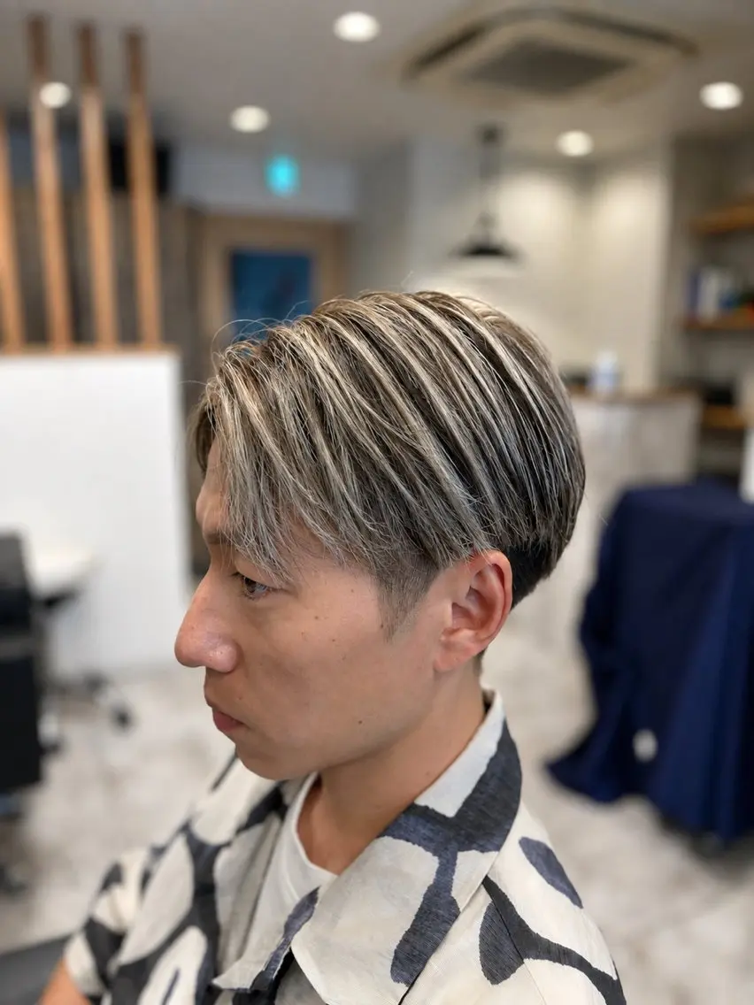 カラー メンズ カット ヘアカラー メンズサロン リョウタのヘアスタイル