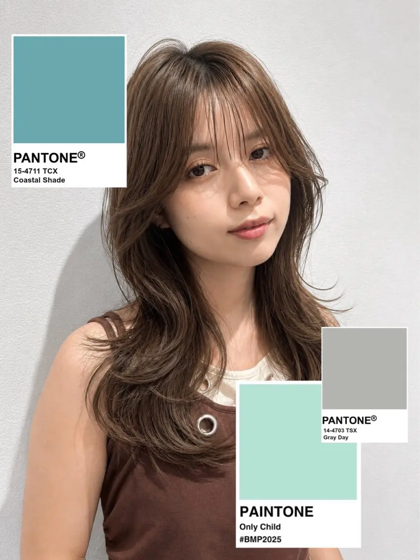 ロング カラー ヘアアレンジ ブリーチ ダブルカラー ブリーチなしカラー ヘアカラー ブリーチなしWカラー ✨ヘアセット特化のヘアスタイル