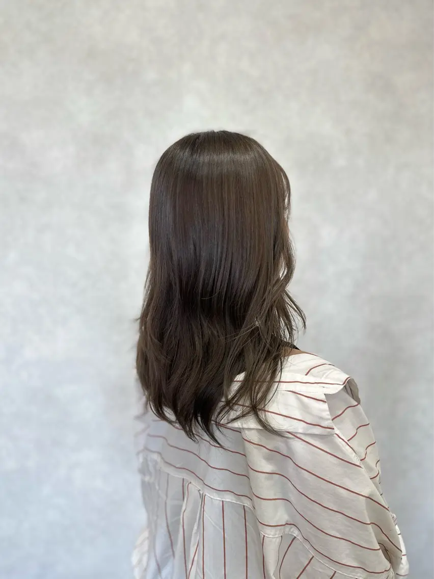 セミロング カラー Salon de QualiaRUNAのヘアスタイル