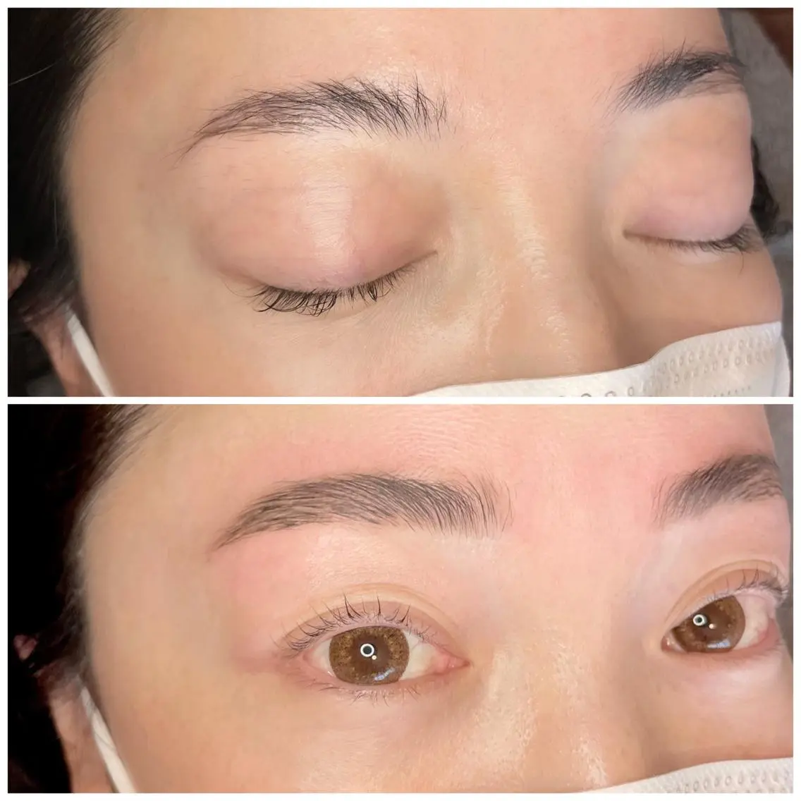 マツエク・マツパ アイブロウ ハリウッドブロウリフト 一重×まつ毛パーマ YUNIKO eyelashのマツエク・マツパデザイン