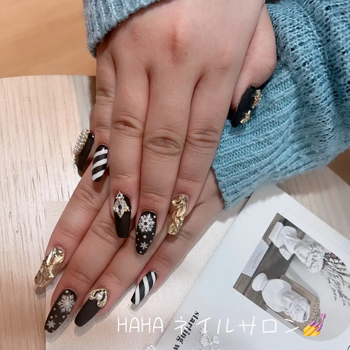 ネイル チークネイル 長さ出し フレンチネイル キラキラネイル マグネットネイル ハンドネイル SEII_NAILS SEIIのネイルデザイン