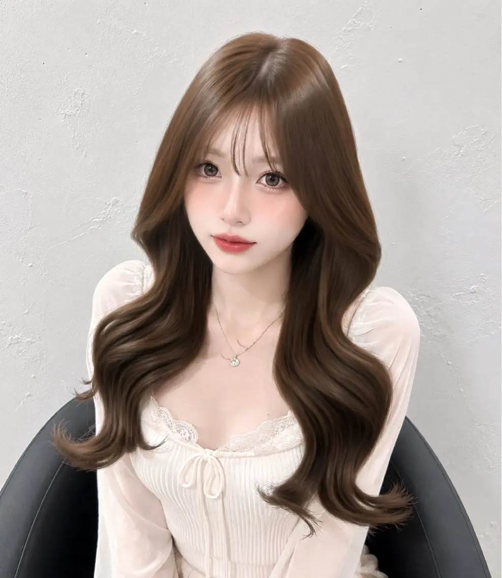 ロング カラー ベージュカラー ヘーゼル serina ㅤ⠀ㅤ⠀のヘアスタイル