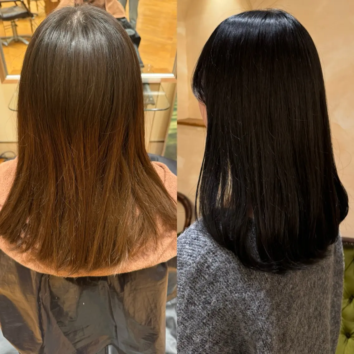 カラー アッシュ アッシュブラウン ブラウンカラー ヘアカラー 北島 菜々美のヘアスタイル